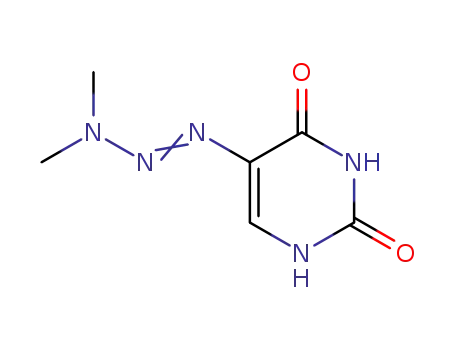 Molecular Structure of 38099-10-4 ((5E)-5-(3,3-dimethyltriazanylidene)pyrimidine-2,4(3H,5H)-dione)
