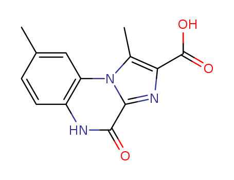4,5-dihydro-1,8-dimethylimidazo(1,2-a)quinoxalin-4-one-2-carboxylic acid