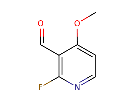Molecular Structure of 451459-05-5 (3-Pyridinecarboxaldehyde, 2-fluoro-4-methoxy- (9CI))