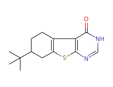 Molecular Structure of 380902-66-9 (7-TERT-BUTYL-5,6,7,8-TETRAHYDRO-3H-BENZO[4,5]THIENO[2,3-D]PYRIMIDIN-4-ONE)