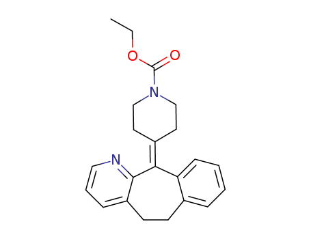 ethyl 4-(5,6-dihydro-11H-benzo[5,6]cyclohepta-[1,2-b]pyridin-11-ylidene)piperidine-1-carboxylate