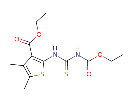 2-((ethoxycarbonylamino)carbothioyl)amino-4,5-dimethylthiophene-3-carboxylic acid ethyl ester
