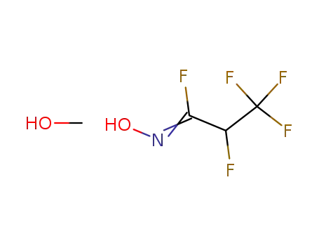Molecular Structure of 758-70-3 (2,3,3,3-tetrafluoro-propionohydroximoyl fluoride; compound with methanol)