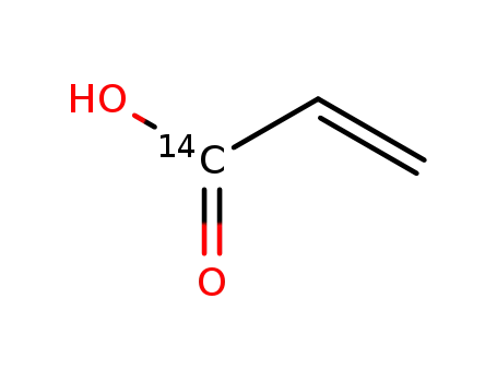 Molecular Structure of 38071-32-8 (ACRYLIC ACID, [1-14C])