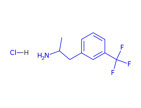 Molecular Structure of 37936-89-3 (JP  92,  NSC  43036,  S-(+)-α-Methyl-3-(trifluoromethyl)benzeneethanamine  hydrochloride)