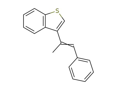 Molecular Structure of 94541-39-6 (3-(1-phenyl-1-propen-2-yl)benzo<b>thiophene)