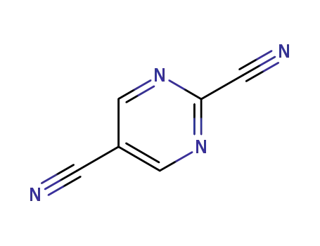 Molecular Structure of 38275-58-0 (2,5-Pyrimidinedicarbonitrile (9CI))