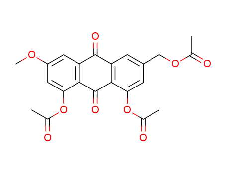Molecular Structure of 42981-61-3 (1,8-Diacetoxy-3-acetoxymethyl-6-methoxyanthrachinon)