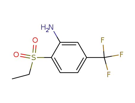 Molecular Structure of 382-85-4 (2-(ethylsulfonyl)-5-(trifluoromethyl)benzenamine)