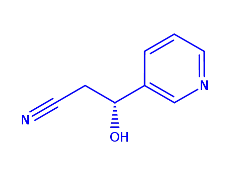 3-Pyridinepropanenitrile,beta-hydroxy-,(betaS)-(9CI)