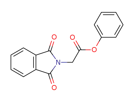 Molecular Structure of 58455-49-5 (phenyl (1,3-dioxo-1,3-dihydro-2H-isoindol-2-yl)acetate)