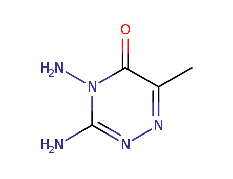 Molecular Structure of 52553-11-4 (3,4-DIAMINO-6-METHYL-1,2,4-TRIAZIN-5(4H)-ONE)