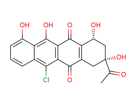 (1R,3R)-3-Acetyl-6-chloro-1,3,10,11-tetrahydroxy-1,2,3,4-tetrahydro-naphthacene-5,12-dione