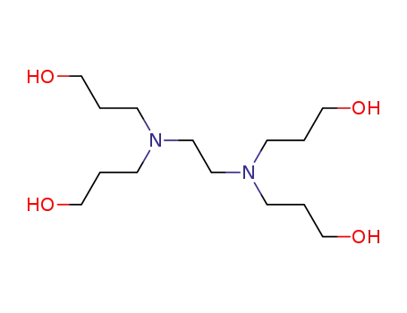 Molecular Structure of 5261-23-4 (N,N,N',N'-Tetra(3-hydroxypropyl)ethylene diamine)