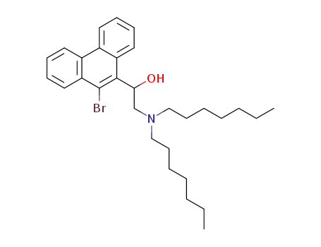 Molecular Structure of 52979-75-6 (1-(10-bromophenanthren-9-yl)-2-(diheptylamino)ethanol)