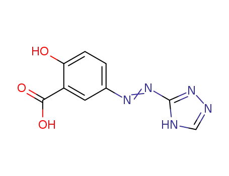 Molecular Structure of 53003-94-4 (6-oxo-3-(1H-1,2,4-triazol-5-ylhydrazono)cyclohexa-1,4-diene-1-carboxylic acid)