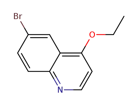 Molecular Structure of 879323-77-0 (Quinoline, 6-bromo-4-ethoxy-)