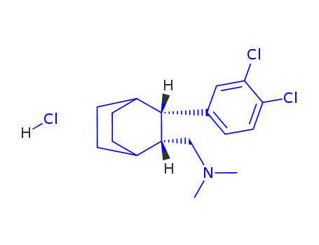 Bicyclo(2.2.2)octane-2-methylamine, 3-(3,4-dichlorophenyl)-N,N-dimethyl-, hydrochloride, (Z)-