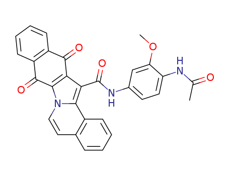 Benz[5,6]indolo[2,1-a]isoquinoline-14-carboxamide,N-[4-(acetylamino)-3-methoxyphenyl]-8,13-dihydro-8,13-dioxo-