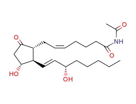 Molecular Structure of 52533-44-5 (N-acetylprostaglandin E2 carboxamide)