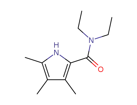 Molecular Structure of 58803-92-2 (N2,N2-DIETHYL-3,4,5-TRIMETHYL-1H-PYRROLE-2-CARBOXAMIDE)