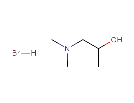 Molecular Structure of 89036-65-7 (2-Propanol, 1-(dimethylamino)-, hydrobromide)