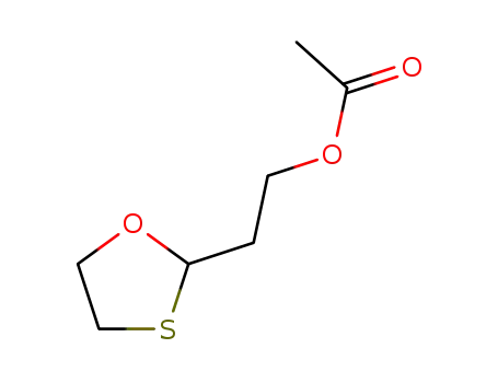 Molecular Structure of 106584-24-1 (2-(2'-acetoxyethyl)-1,3-oxathiolane)