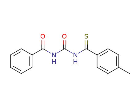 Molecular Structure of 58554-13-5 (N-{[(4-methylphenyl)carbonothioyl]carbamoyl}benzamide)
