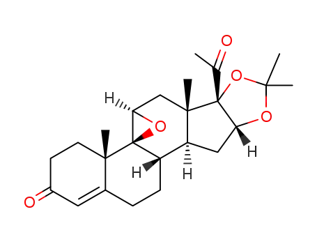 9,11β-epoxy-16α,17-isopropylidenedioxy-9β-pregn-4-ene-3,20-dione
