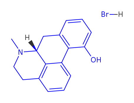 Molecular Structure of 83247-89-6 ((R)-(-)-11-hydroxyaporphine hydrobromide)