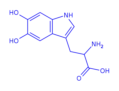 Molecular Structure of 58456-66-9 (5,6-dihydroxytryptophan)