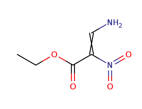 Molecular Structure of 58651-35-7 (ethyl 3-amino-2-nitroprop-2-enoate)