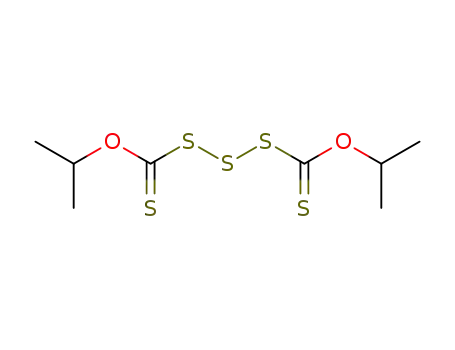 Molecular Structure of 52584-27-7 (propan-2-yloxy-propan-2-yloxycarbothioylsulfanyldisulfanyl-methanethione)