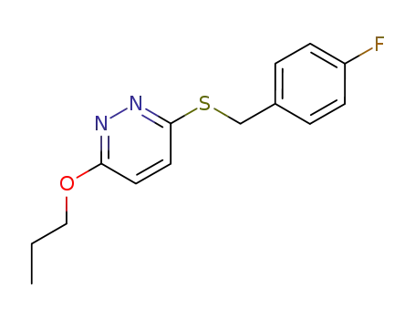 Molecular Structure of 5273-54-1 (3-[(4-fluorobenzyl)sulfanyl]-6-propoxypyridazine)