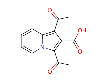 Molecular Structure of 100727-67-1 (1,3-diacetyl-indolizine-2-carboxylic acid)