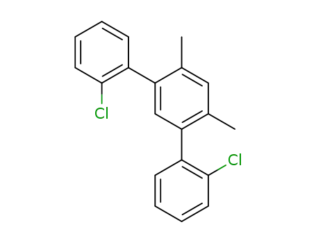 Molecular Structure of 1263048-16-3 (1,5-dimethyl-2,4-bis(2-chlorophenyl)benzene)
