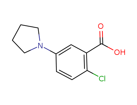 2-chloro-5-(1-pyrrolidinyl)benzoic acid