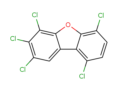 Molecular Structure of 83704-35-2 (2,3,4,6,9-PENTACHLORODIBENZOFURAN)