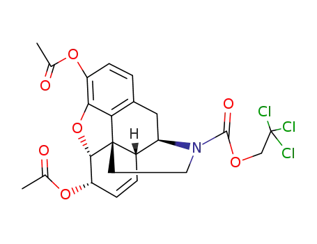 3,6α-diacetoxy-4,5α-epoxy-morphin-7-ene-17-carboxylic acid 2,2,2-trichloro-ethyl ester