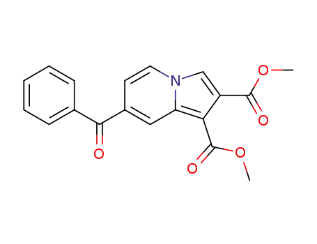Molecular Structure of 58747-64-1 (dimethyl 7-benzoylindolizine-1,2-dicarboxylate)