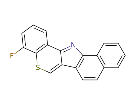 Molecular Structure of 52831-65-9 (4-fluorobenzo[g]thiochromeno[4,3-b]indole)