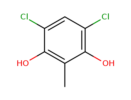 Molecular Structure of 52956-21-5 (4,6-Dichloro-2-methyl-1,3-benzenediol)