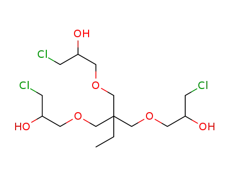 Molecular Structure of 58830-06-1 (1,1,1-Tris(3-chloro-2-hydroxypropoxymethyl)propane)