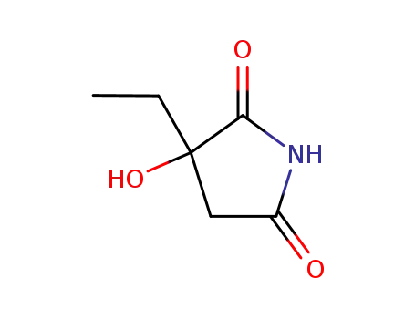 Molecular Structure of 58467-28-0 (3-Ethyl-3-hydroxy-2,5-pyrrolidinedione)