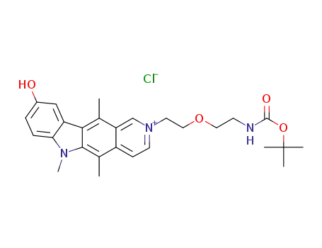 2-(N-Boc-2-aminoethoxy)ethyl-9-hydroxy-6-methylellipticinium chloride