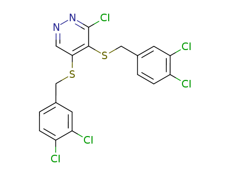 Pyridazine,3-chloro-4,5-bis[[(3,4-dichlorophenyl)methyl]thio]- cas  5273-31-4