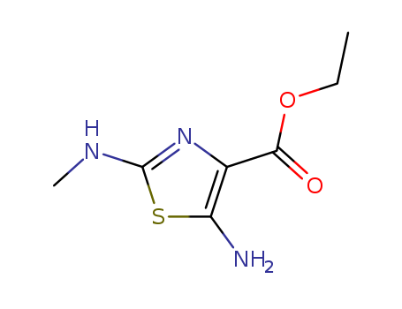 4-Thiazolecarboxylicacid, 5-amino-2-(methylamino)-, ethyl ester cas  52868-72-1