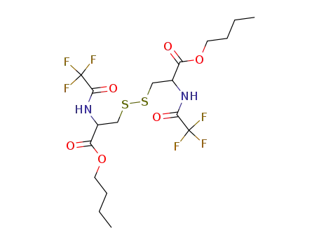 Molecular Structure of 5283-00-1 (N,N'-Bis(trifluoroacetyl)-L-cystine dibutyl ester)