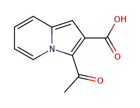 Molecular Structure of 99972-51-7 (3-acetyl-indolizine-2-carboxylic acid)
