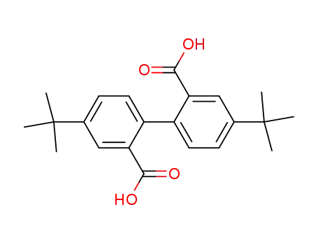 Molecular Structure of 84405-38-9 (4,4'-di-tert-butylbiphenyl-2,2'-dicarboxylic acid)
